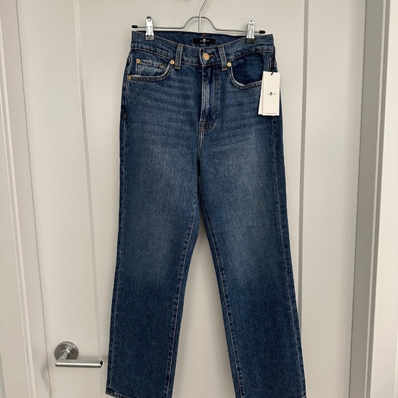 NWT 7 For All Mankind Logan Stovepipe Jeans, 25 - Picture 2 of 7